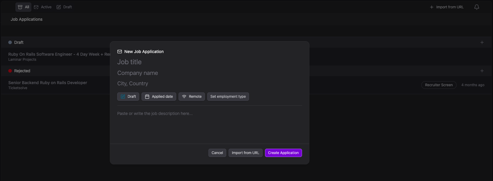 New Application